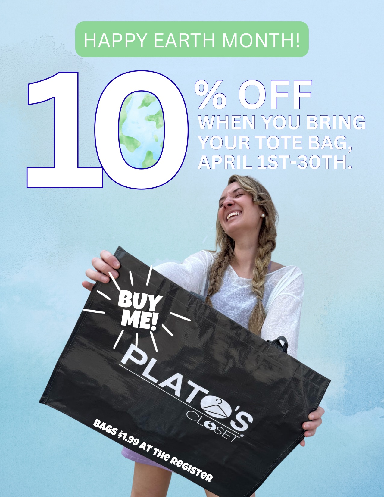 Get 10% Off When You Bring Your Platos Tote Bag To Shop!